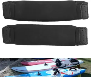 1 Pair of Black Kiteboard Kitesurfing Surf Board Foot Straps Replacement for Surfing