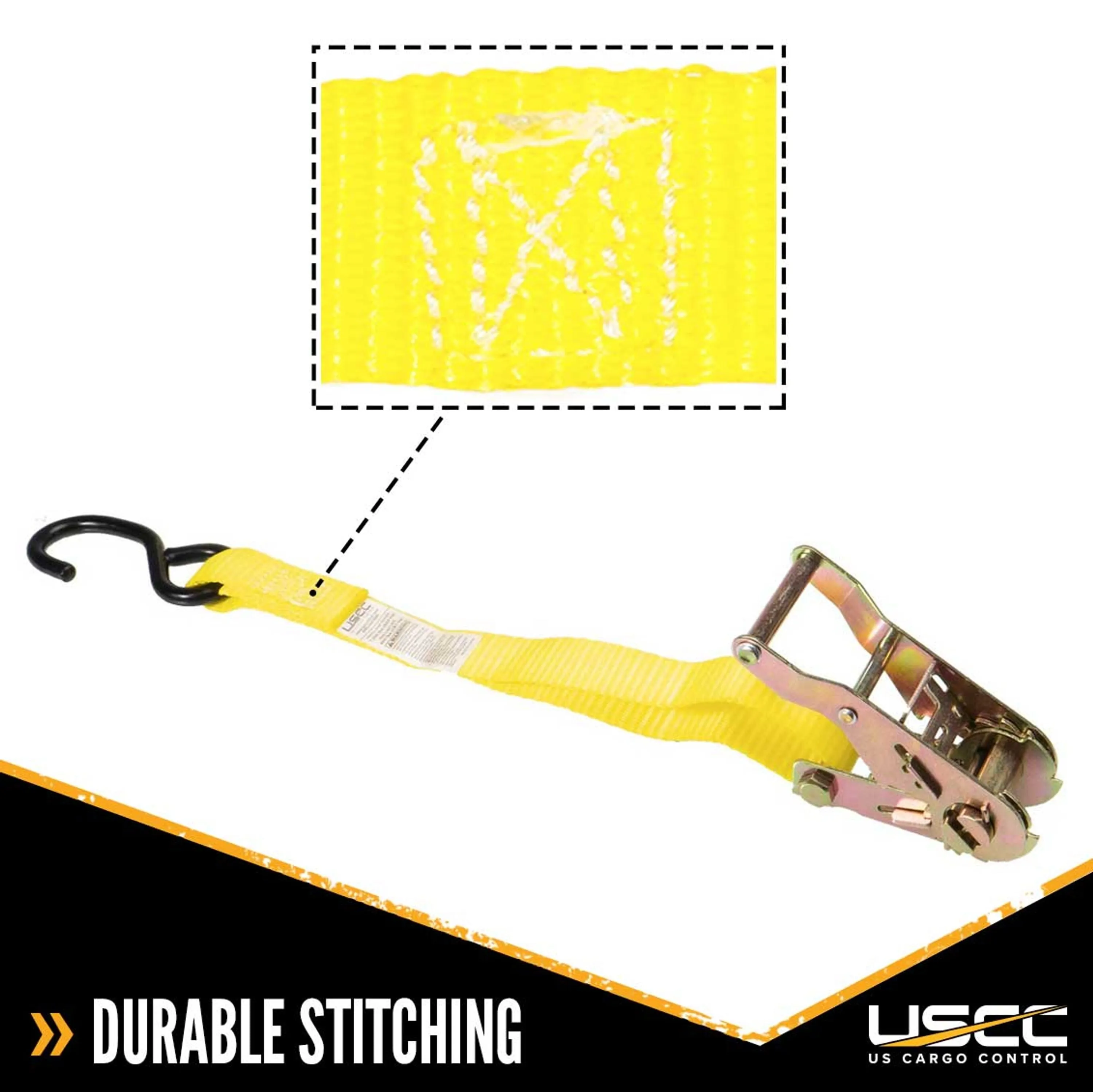 1" x 20' Ratchet Strap w/ S-Hook