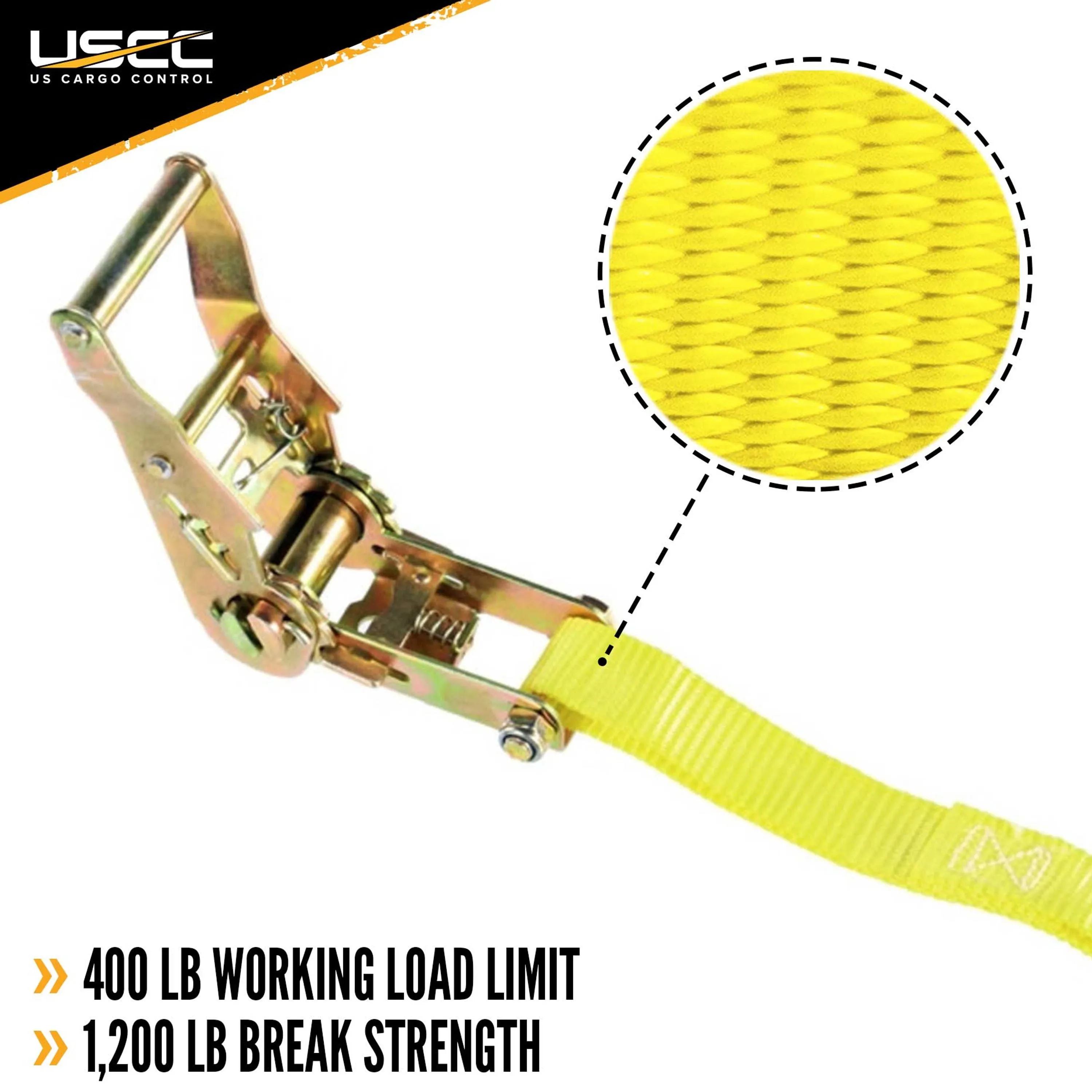 1" x 20' Ratchet Strap w/ S-Hook