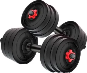 20 kg PVC-DM Combo16 (3kg X 4 Plates   2kg X 4 Plates) Home Gym Adjustable Dumbbell (20 kg)