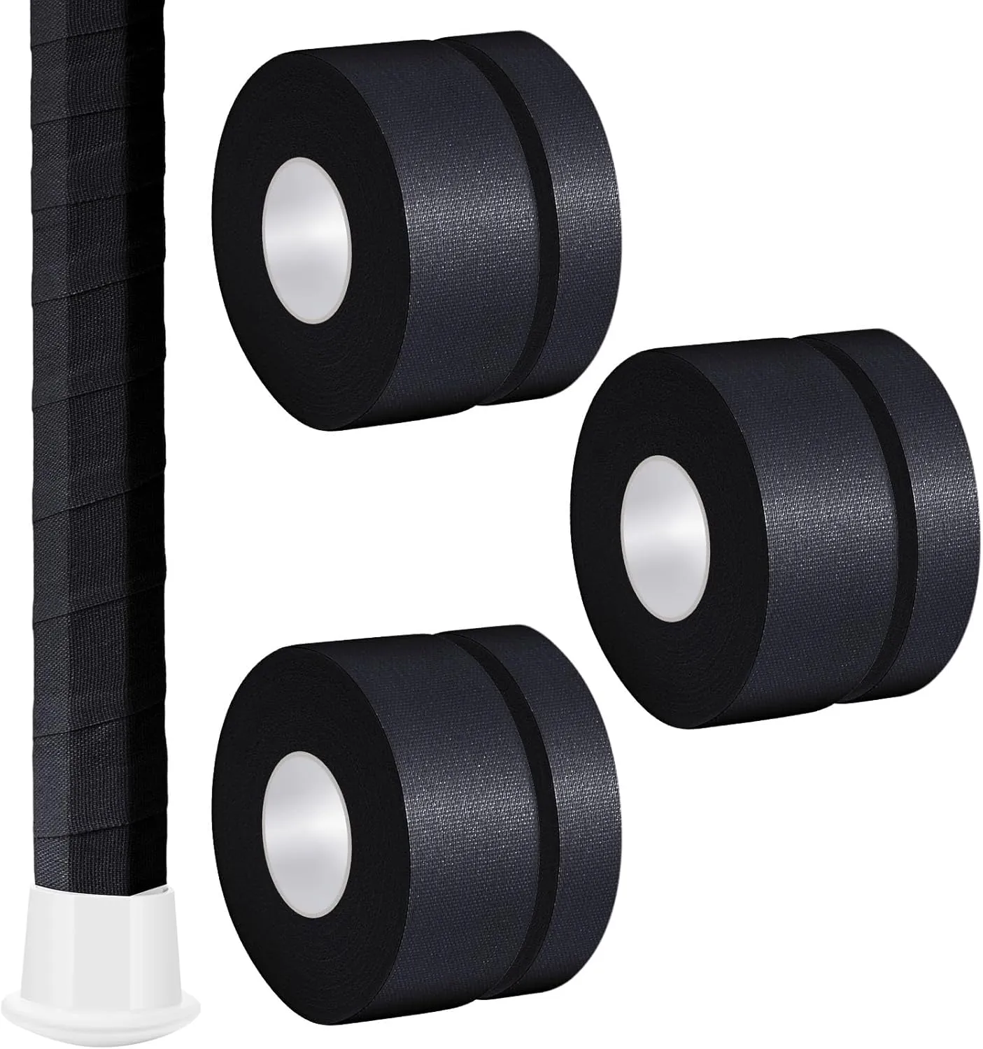 30 ft Lacrosse Stick Tape 1 Inch 1/2 Inch Non-precut Cotton Sweat Absorbent Bat Grip Tape for Lacrosse Baseball Bats