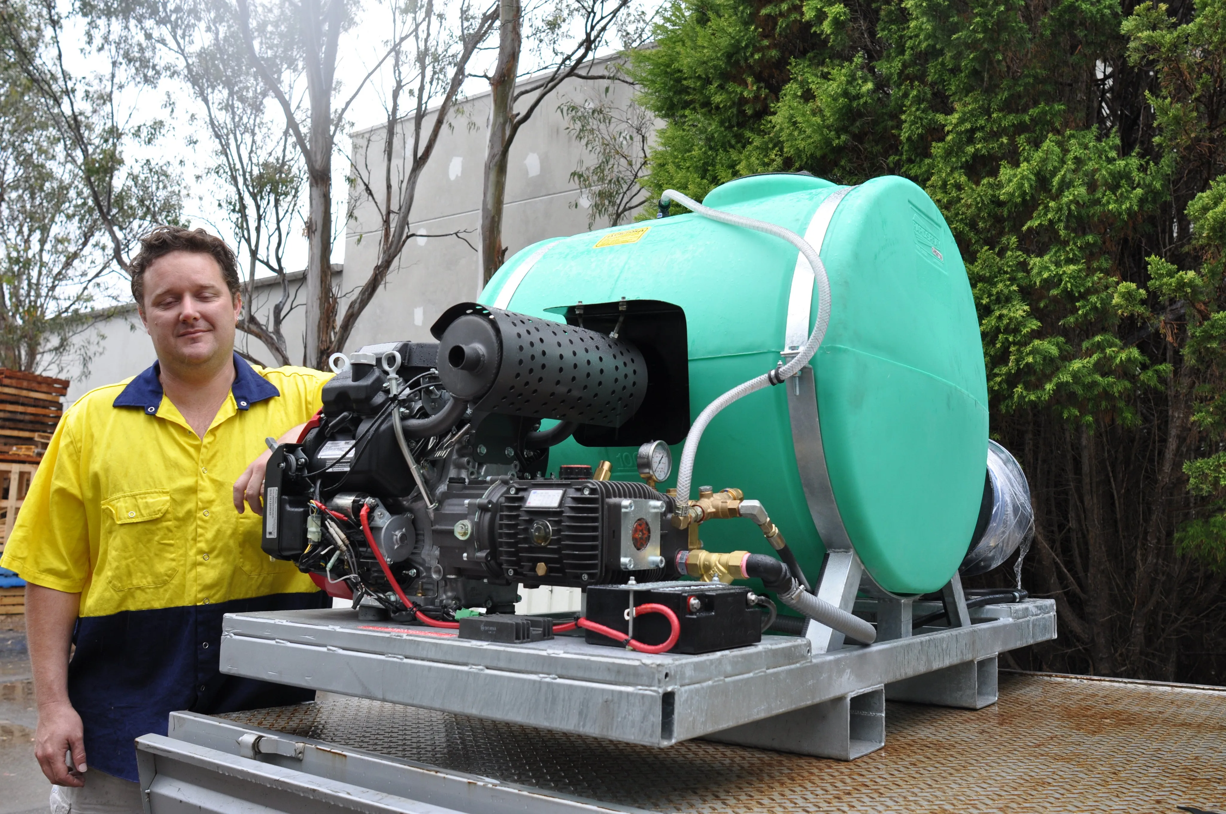 4,300 PSI Python Vanguard Drain Cleaner Trailer Jetter
