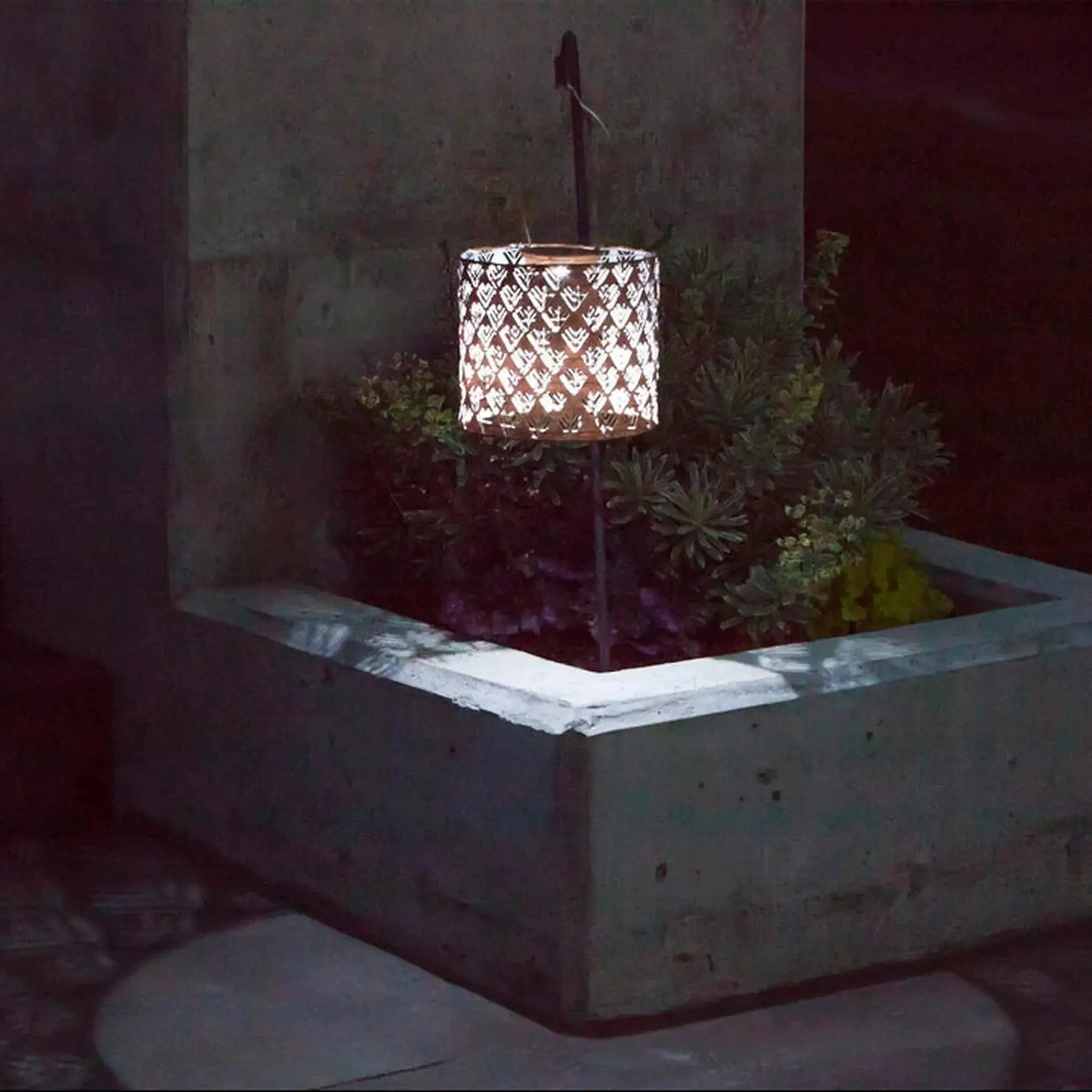 8" Drum Solar Lantern