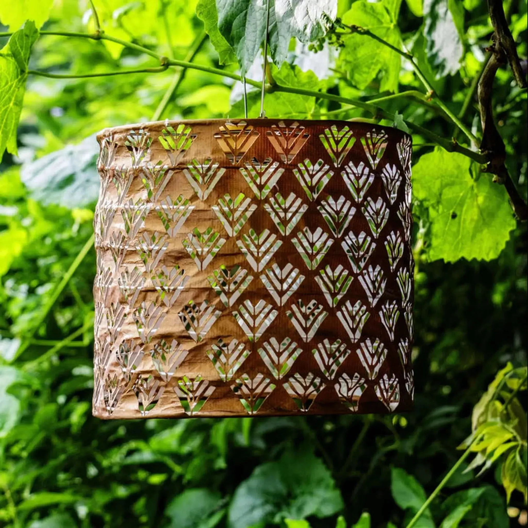 8" Drum Solar Lantern