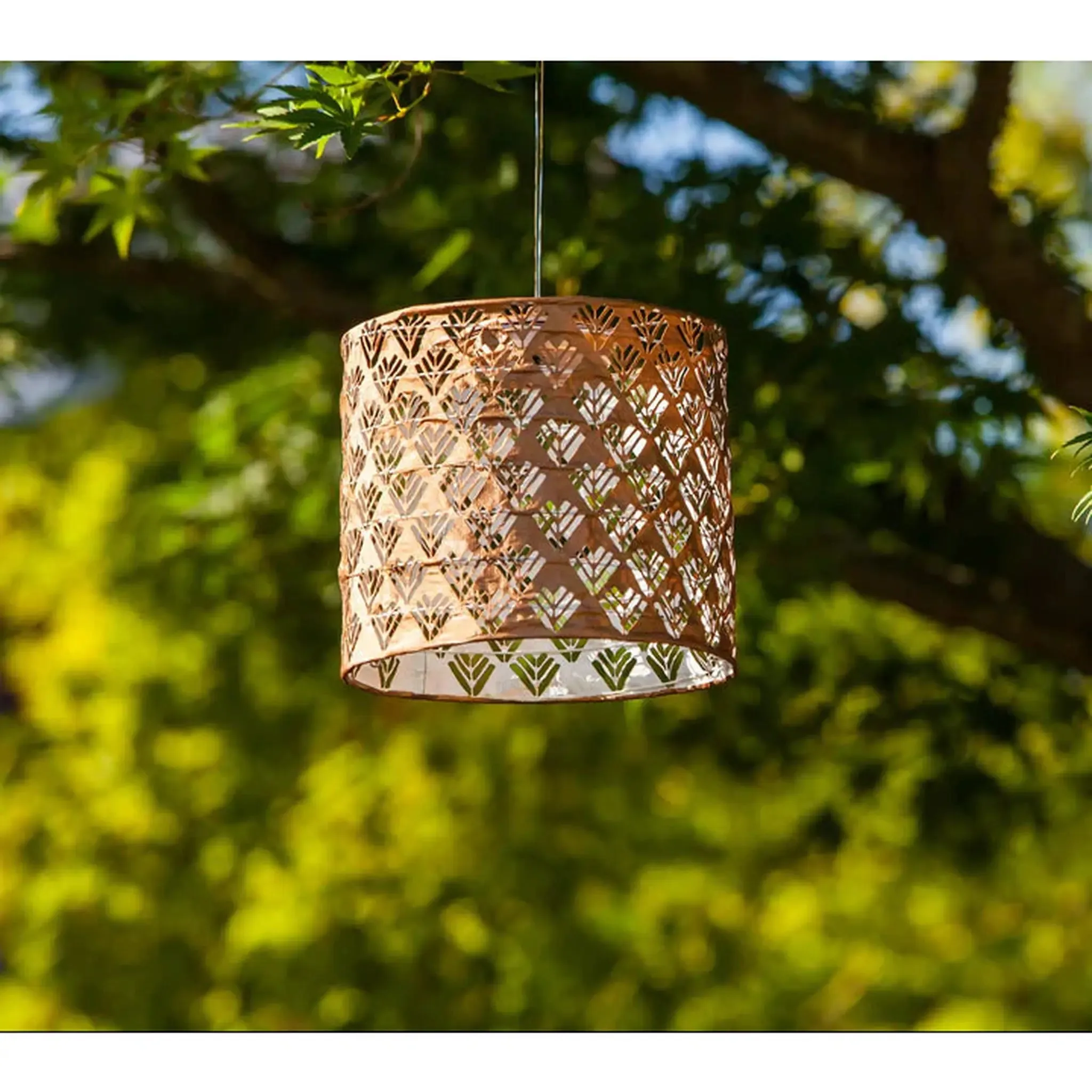 8" Drum Solar Lantern