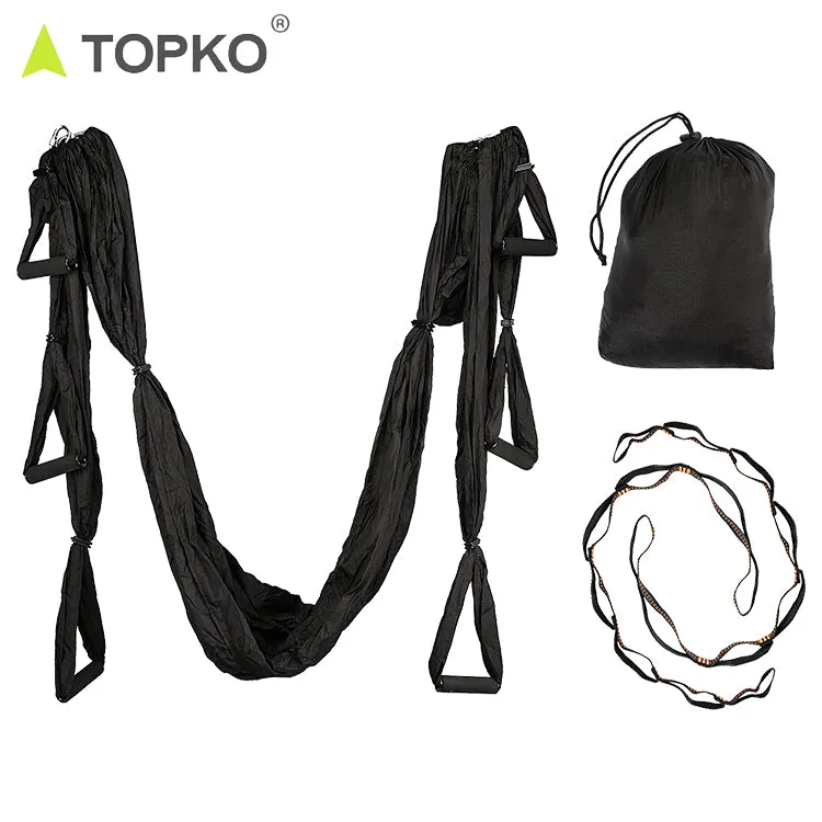 Aerial Yoga Swing Set - Yoga Hammock Swing - Trapeze Yoga Kit - 2 Extension Straps - Wide Flying Yoga Inversion Tool
