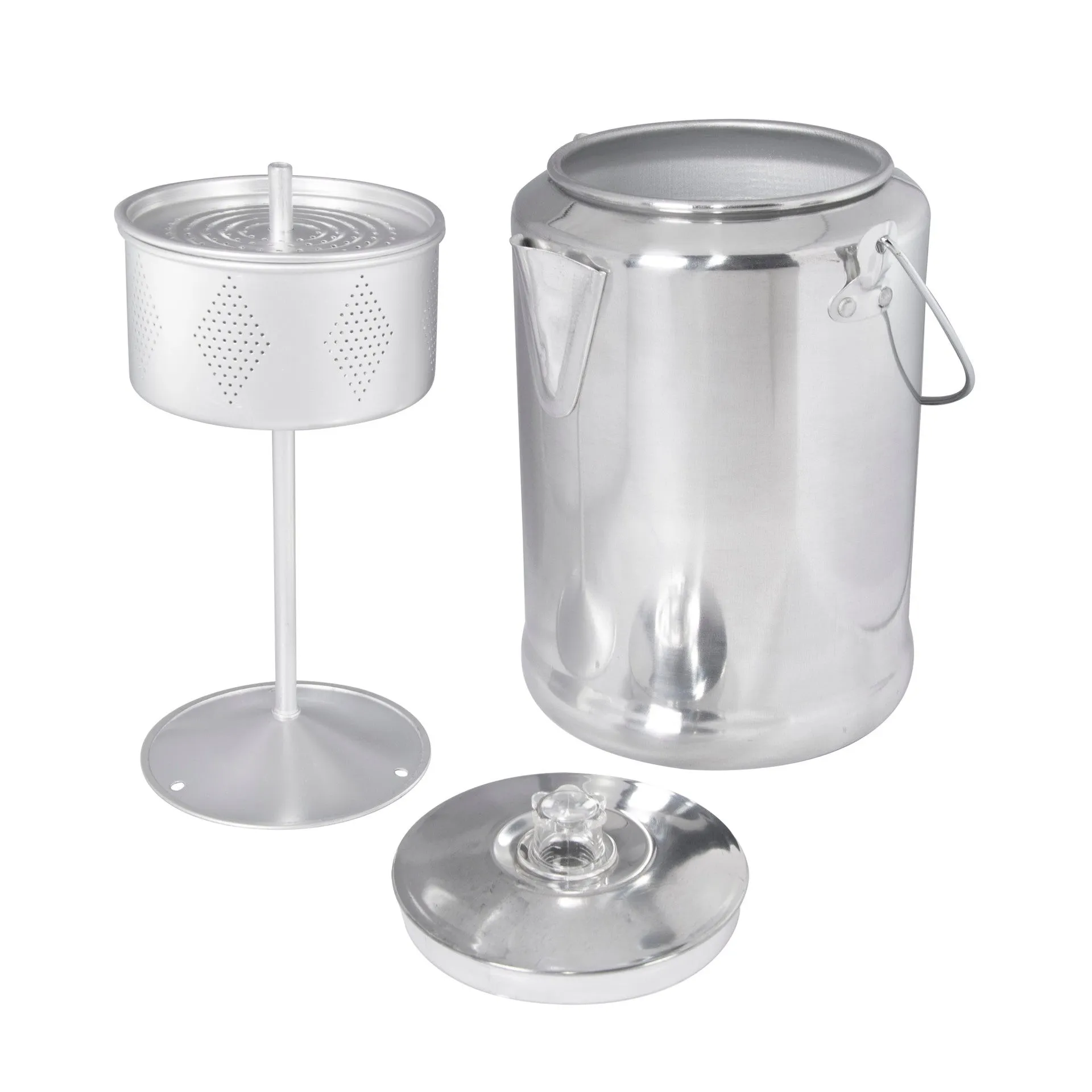 Aluminum Percolator Coffee Pot - 20 Cup