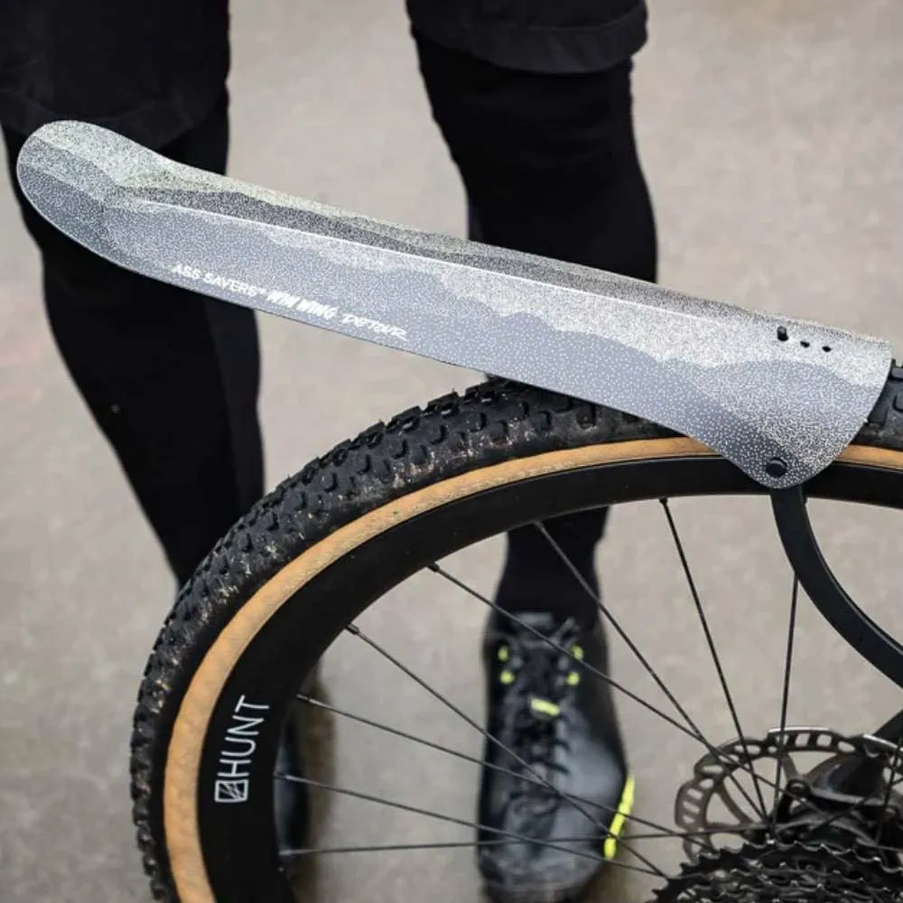 Ass Savers - Win Wing/Win Wing 2 - Rear Mudguards for Gravel/Road/MTB Bikes - Road for up to 35mm Wide Tires, Gravel for up to 60mm Wide Tires, MTB for up to 76 mm Wide Tires, Ultralight, Durable