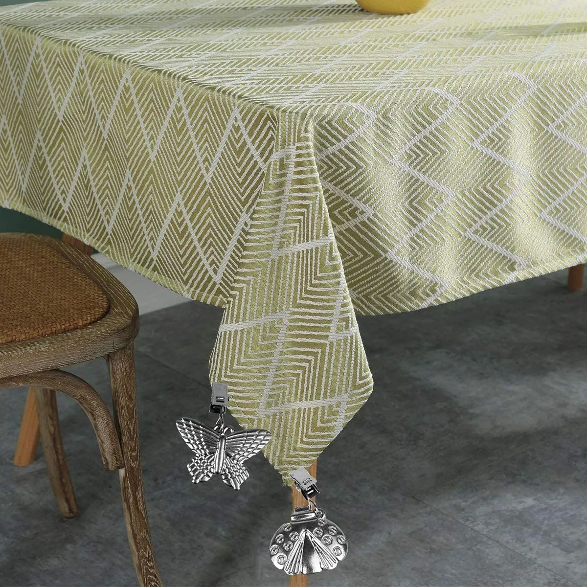 Banana Tablecloth Weights with Metal Clips for Outdoor Garden Party Picnic Table Covers