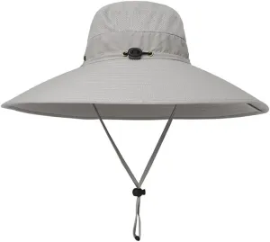 BaronHong Super Wide Brim Bucket Hat UPF50  Waterproof Sun Hat for Fishing Hiking Camping