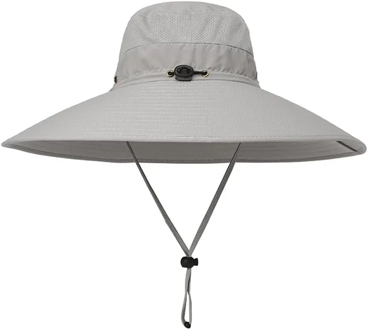 BaronHong Super Wide Brim Bucket Hat UPF50  Waterproof Sun Hat for Fishing Hiking Camping