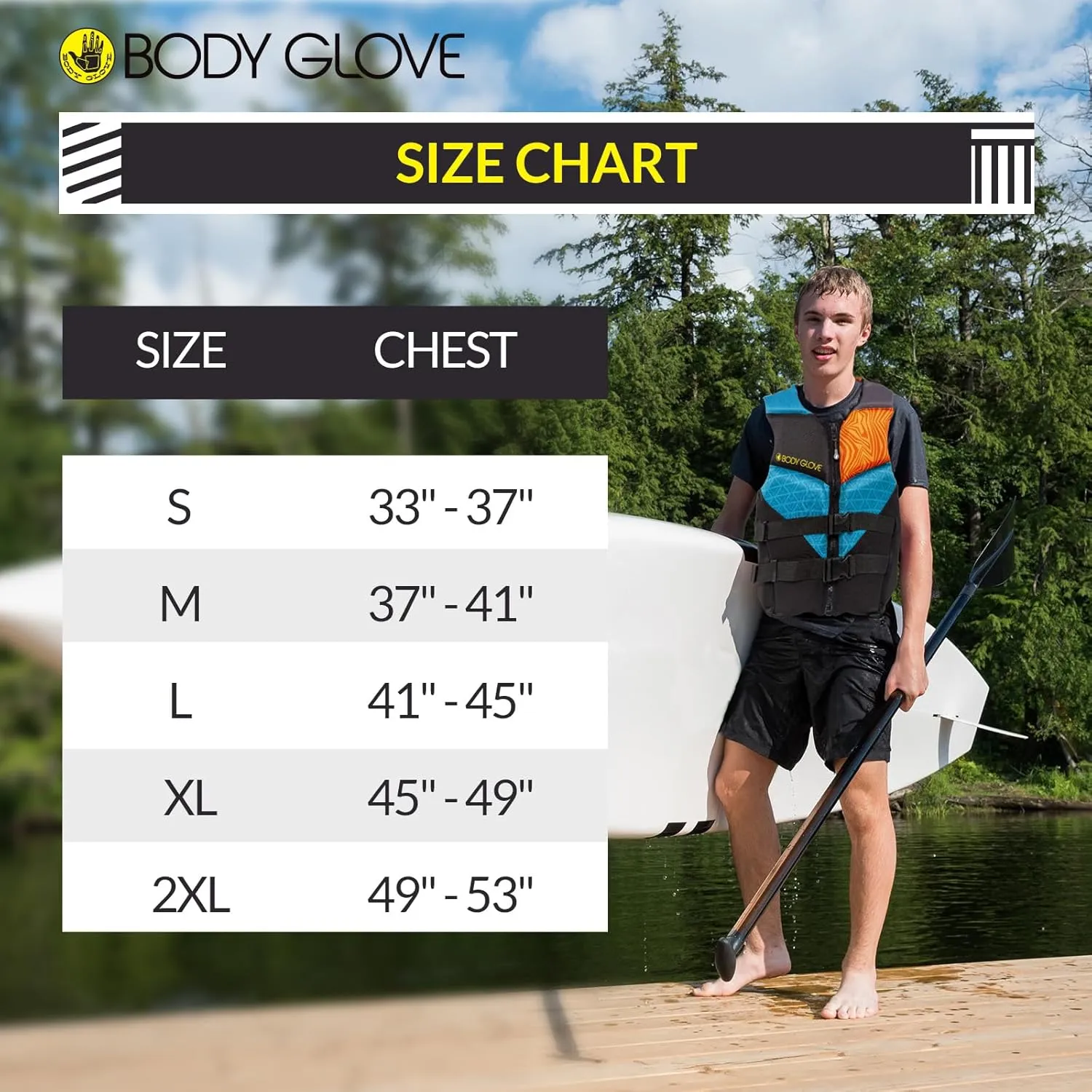 Body Glove Mens Phantom USCGA Life Jacket PFD