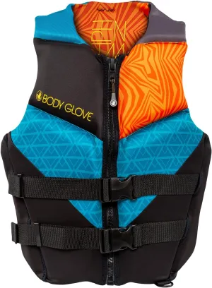 Body Glove Phantom Men's Life Vest, Lightweight Neoprene Life Jacket, USCG and Transport Canada Approved PFD for Boating Fishing Kayaking Rafting Paddling