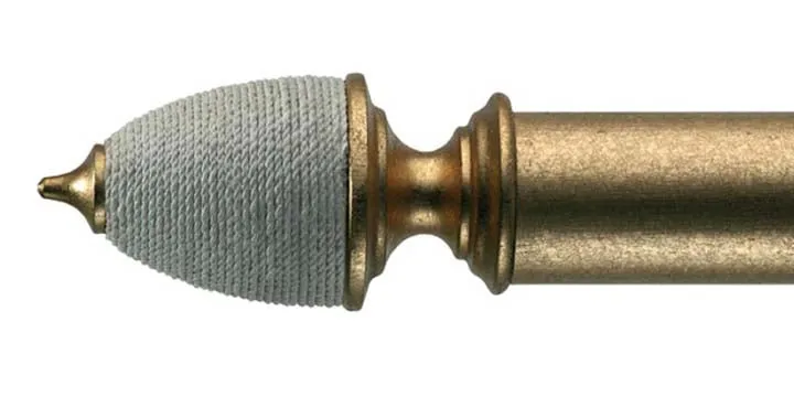 Byron & Byron Gilt 45mm Curtain Pole Acorn Finial