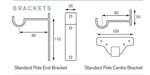 Cameron Fuller 32mm Metal Curtain Pole Cage Finial