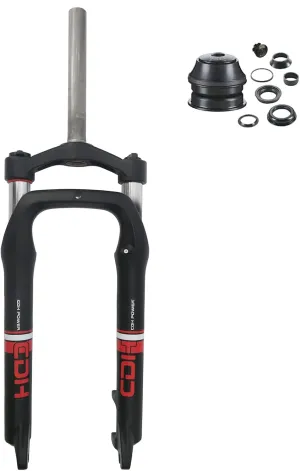 CDHPOWER Bike 26" x 4" Fat Suspension Fork 26 inch Fat 4.0" tire, Disc Brake, Black (Black 26inch* 4.0" tire)