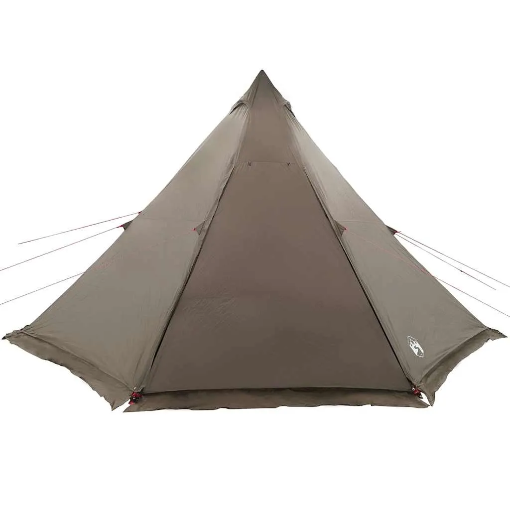 Family Tent Tipi 6-Person Brown Waterproof