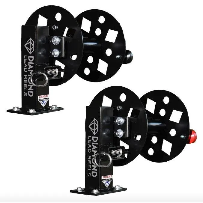 FBS-SET10BLK Diamond Lead Reels , HD, 10 ", Black, Fixed Base Set