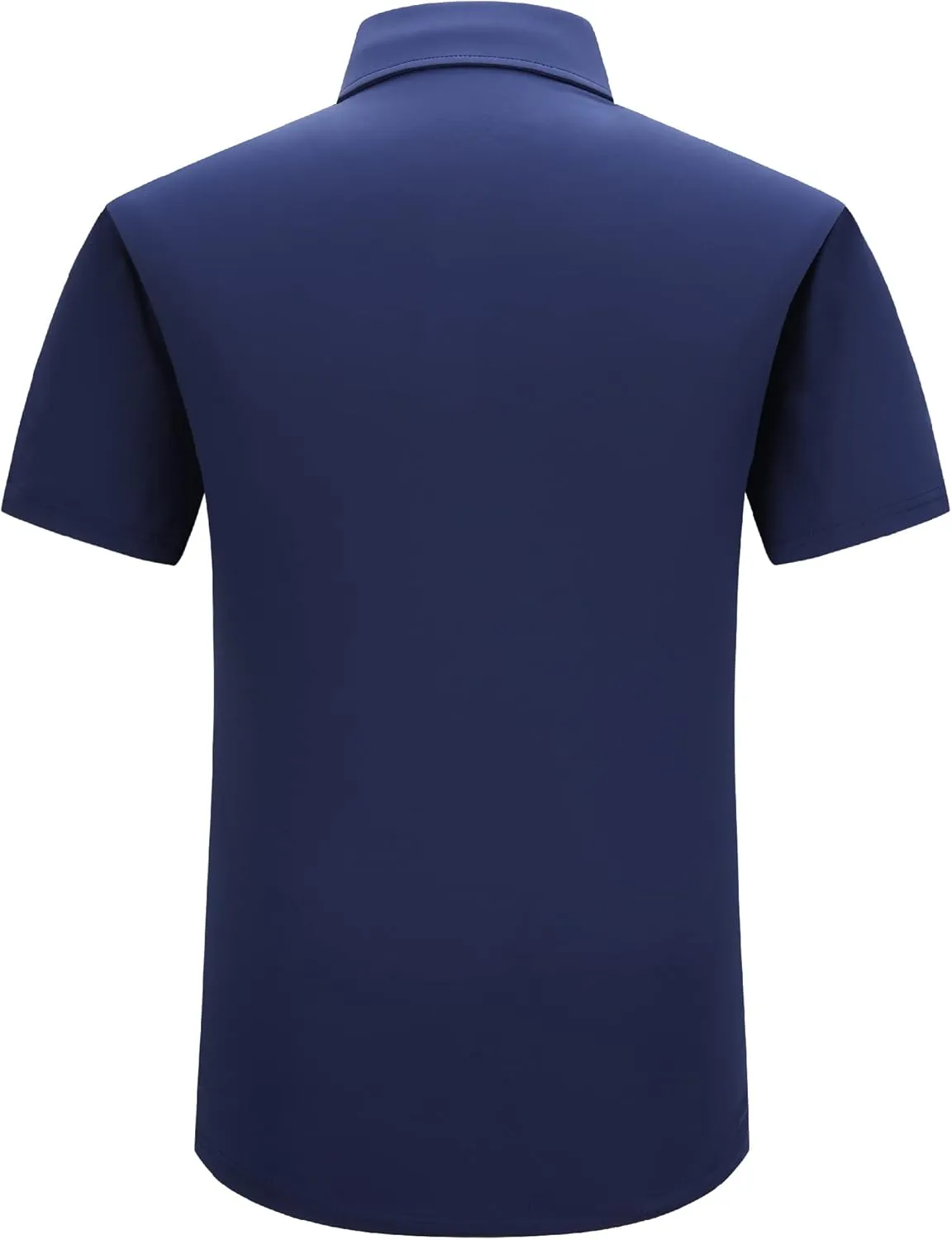 Mens Golf Shirt Short Sleeve Dry Fit Performance Moisture Wicking Rib Collared Golf Polo Shirts for Men