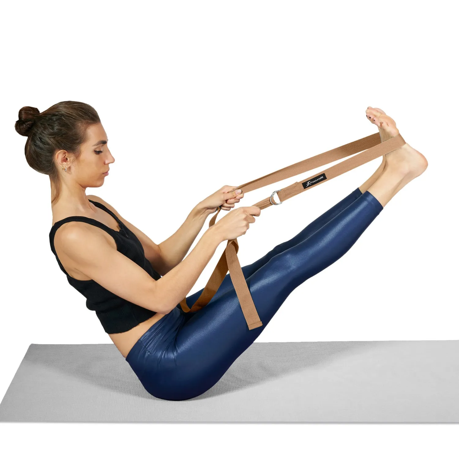 Metal D-Ring Yoga Strap