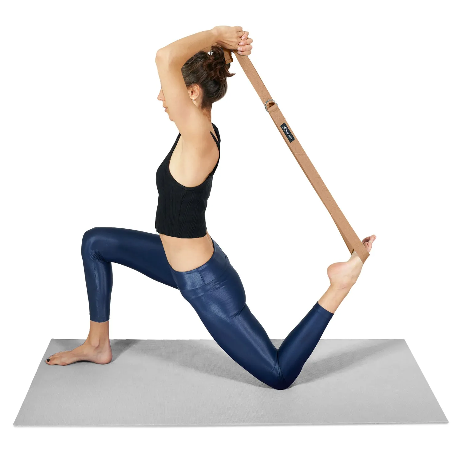 Metal D-Ring Yoga Strap