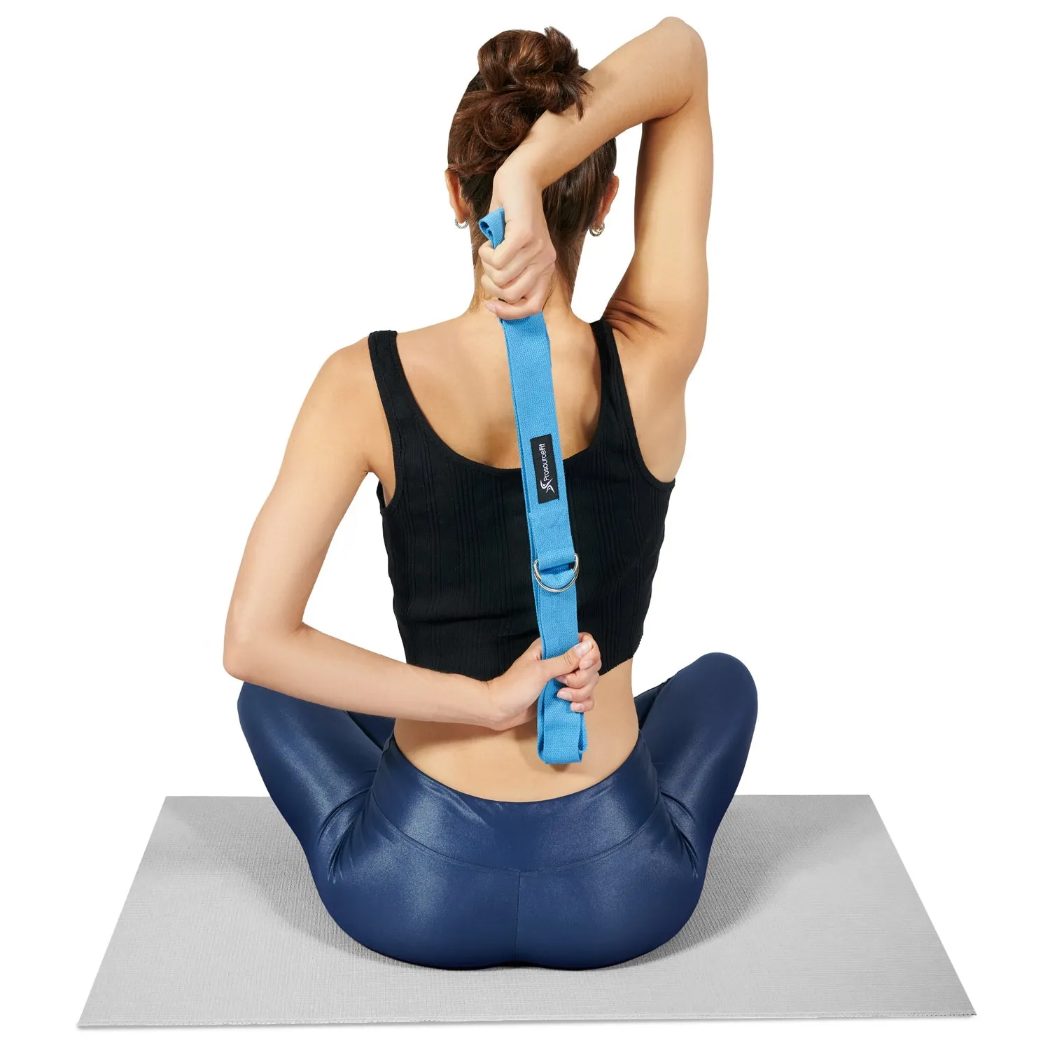 Metal D-Ring Yoga Strap
