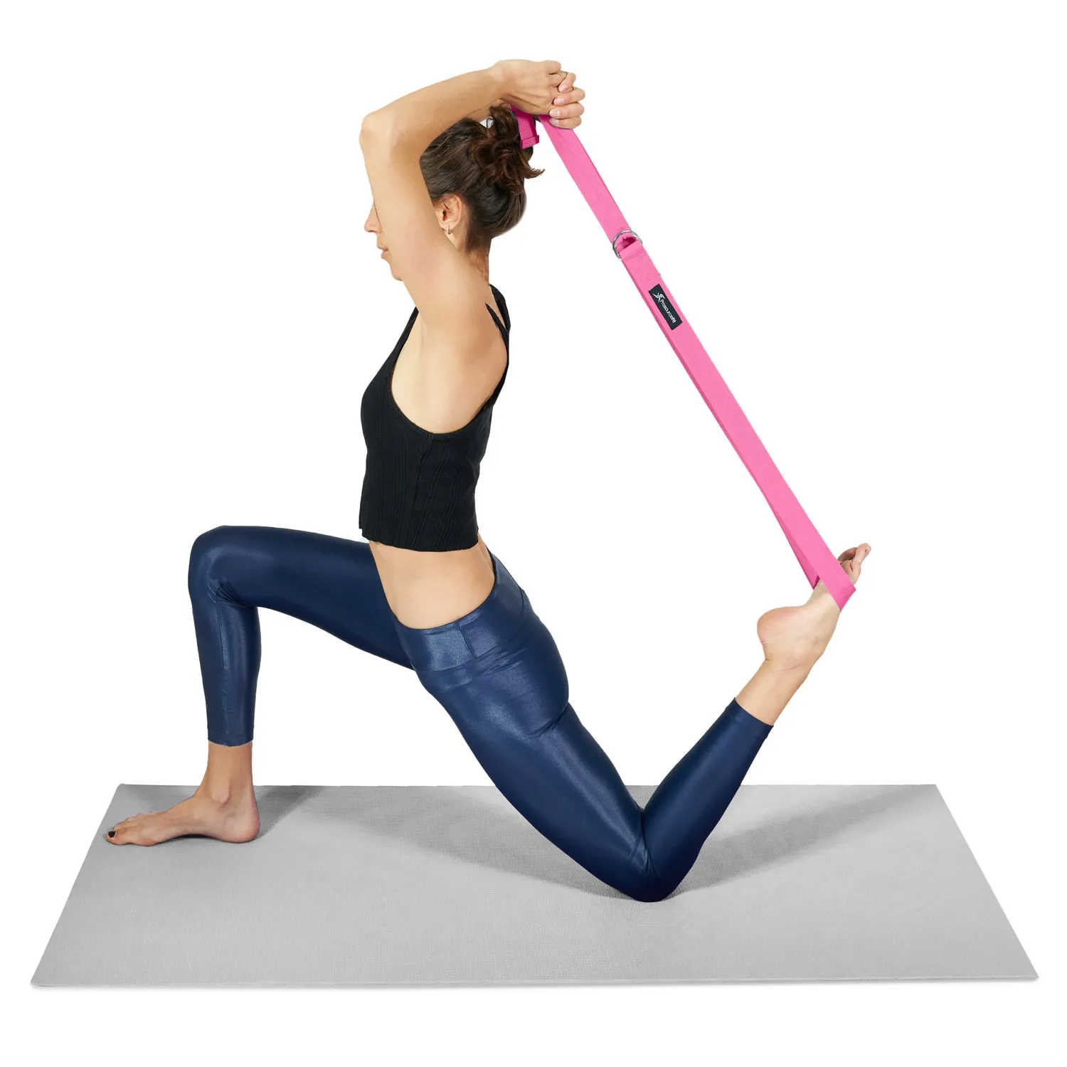 Metal D-Ring Yoga Strap