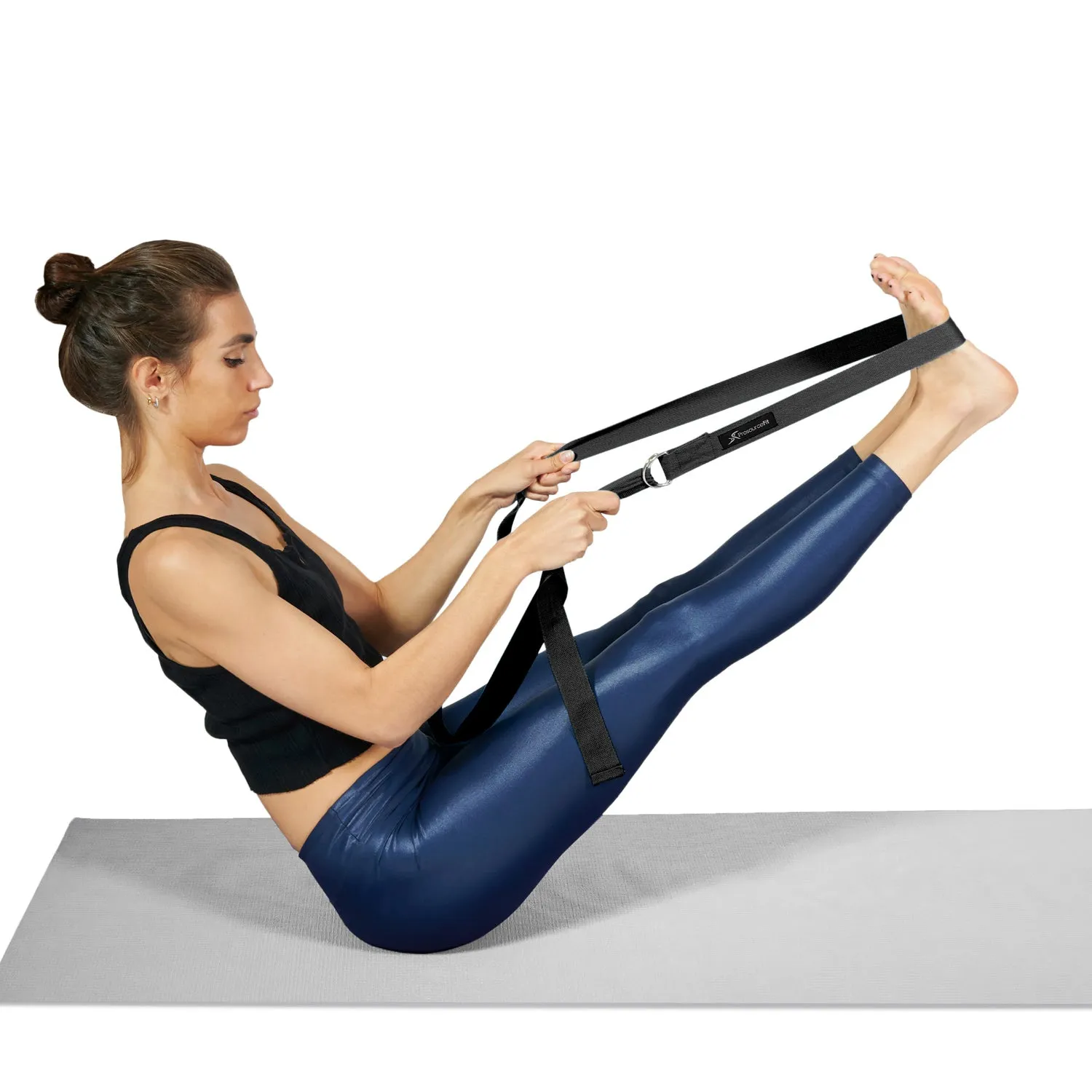 Metal D-Ring Yoga Strap