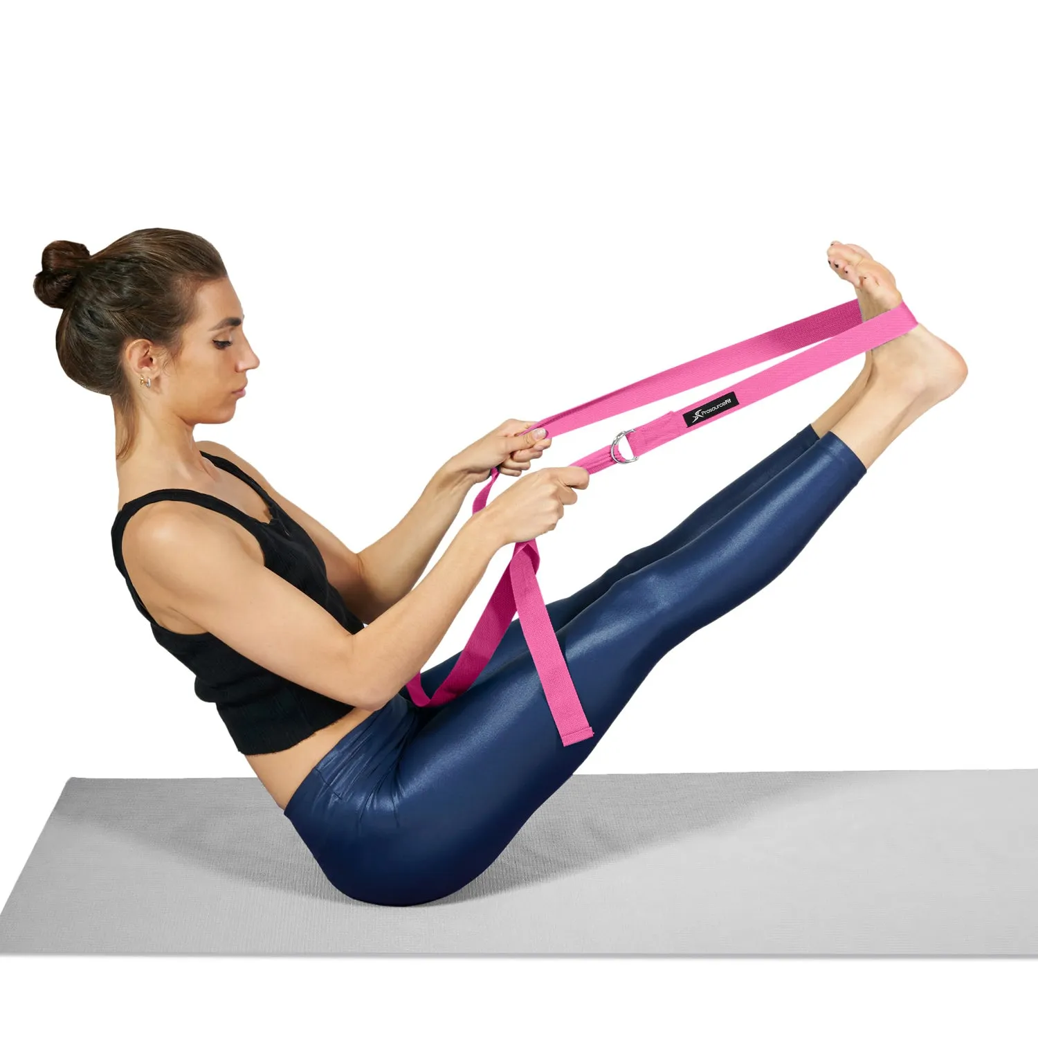 Metal D-Ring Yoga Strap