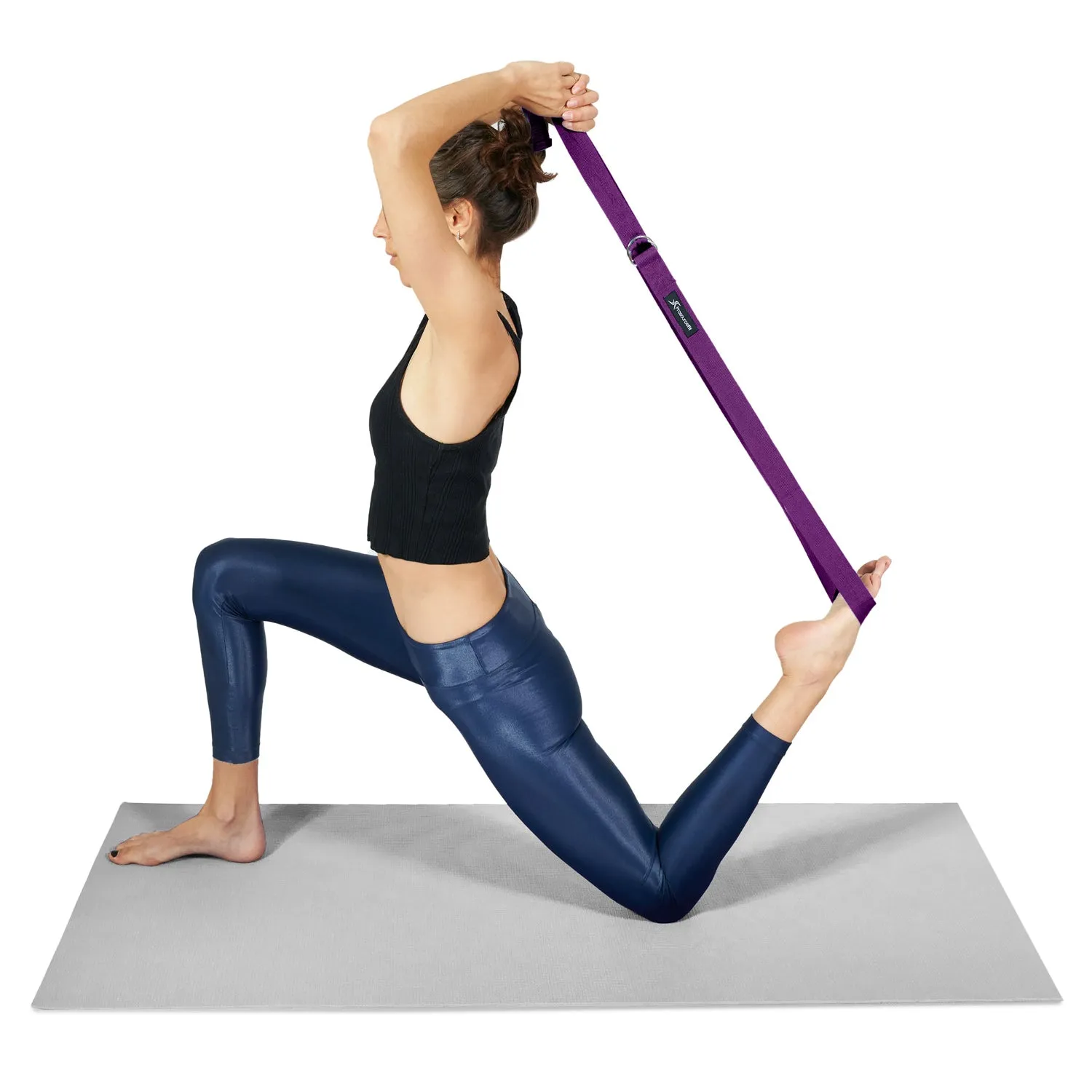 Metal D-Ring Yoga Strap