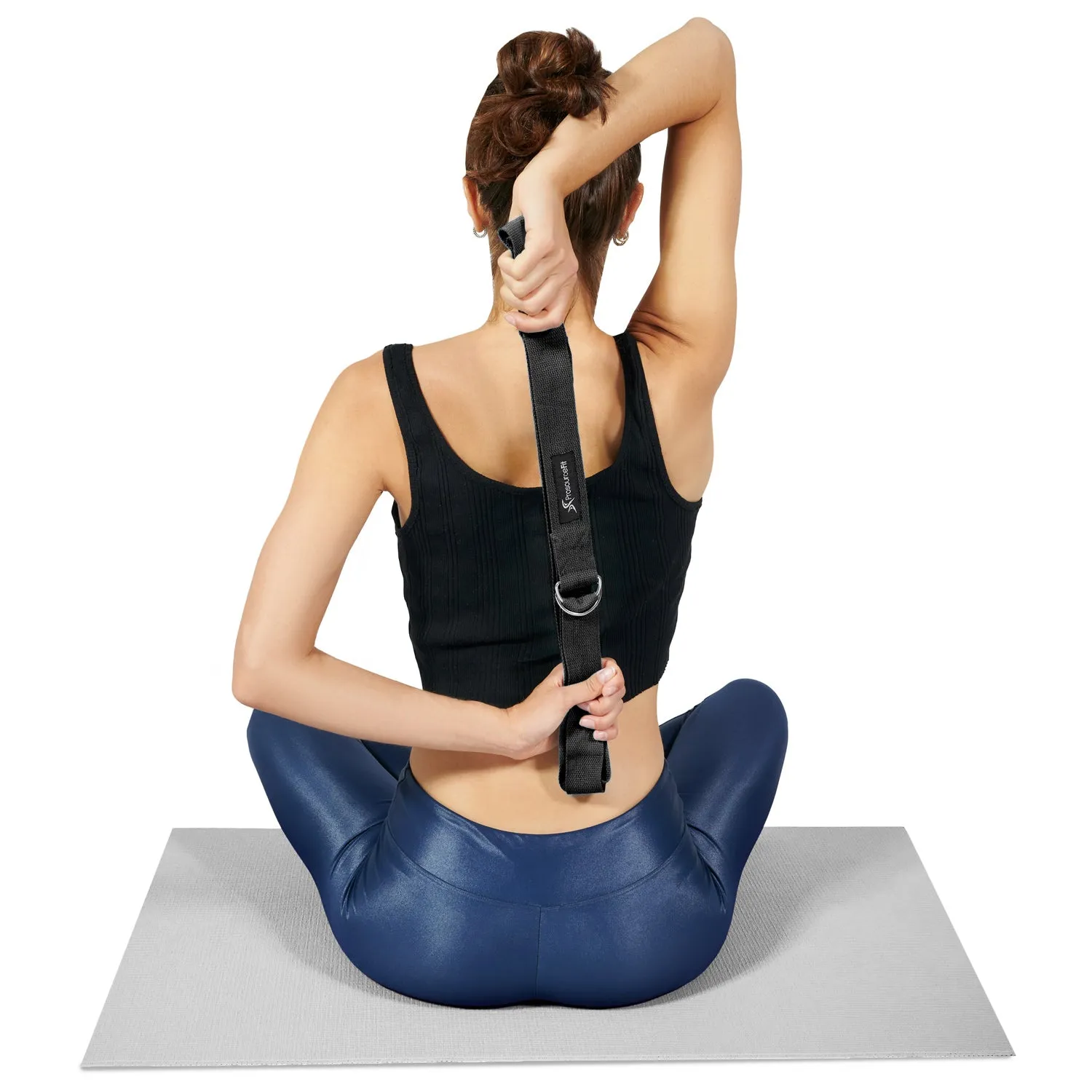 Metal D-Ring Yoga Strap