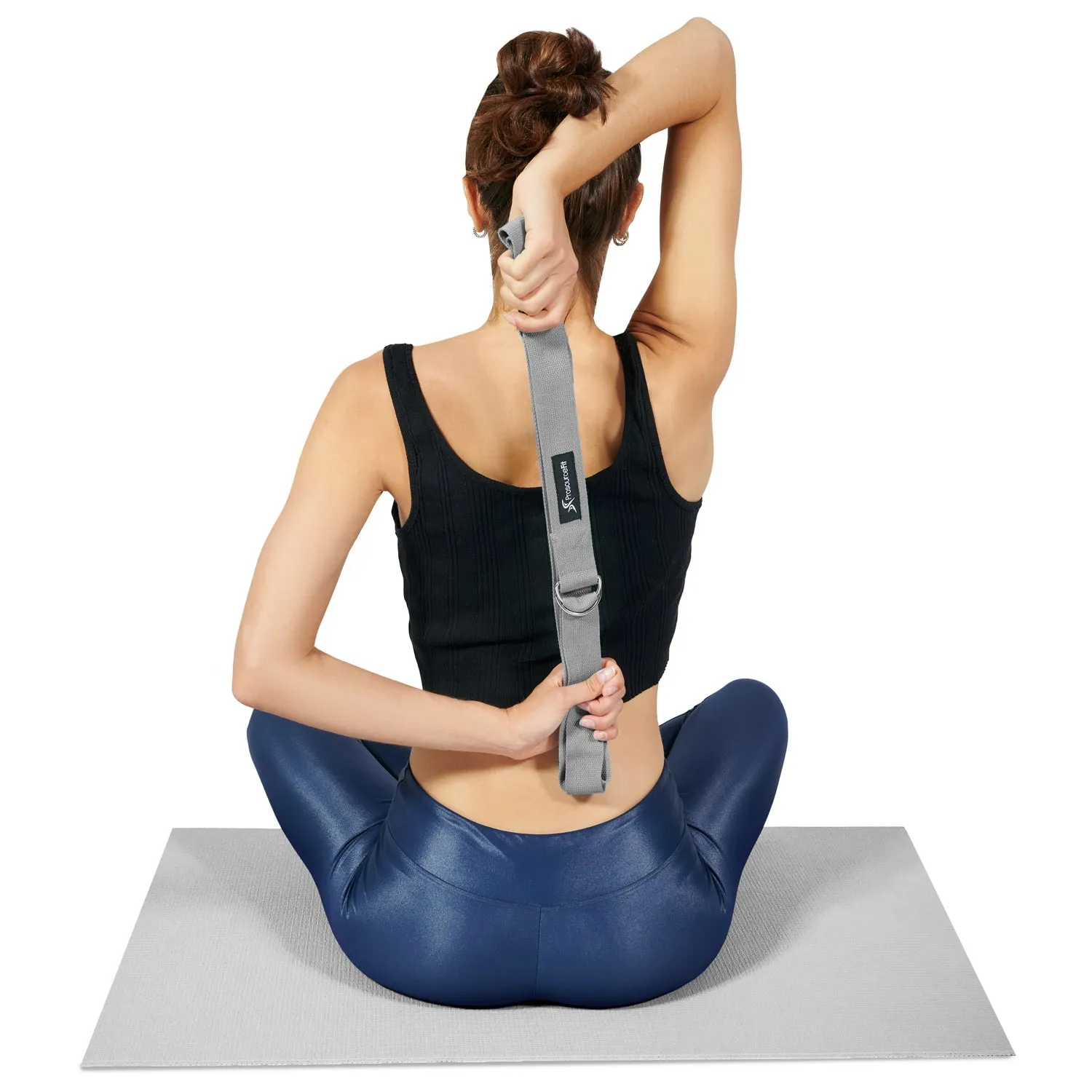 Metal D-Ring Yoga Strap