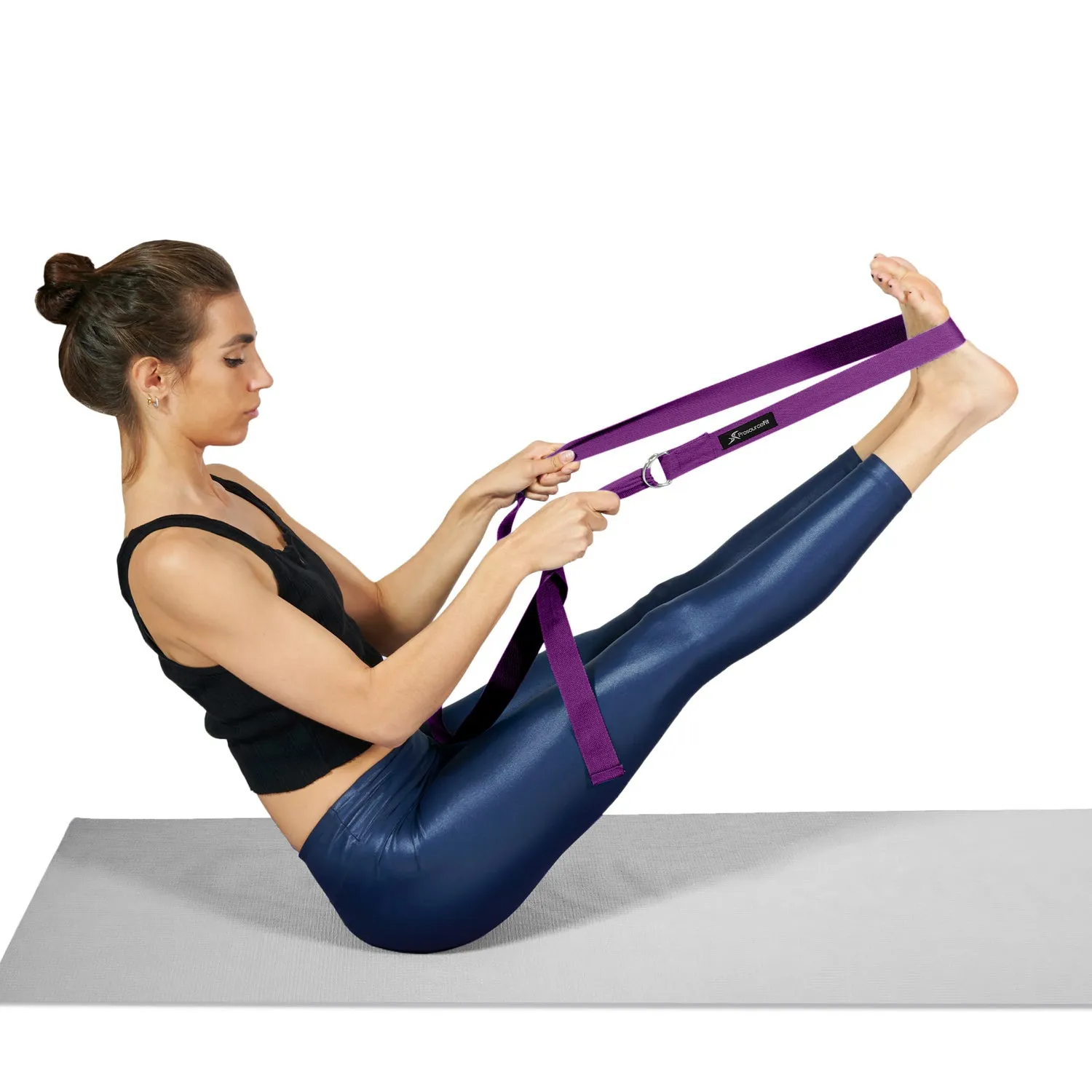 Metal D-Ring Yoga Strap