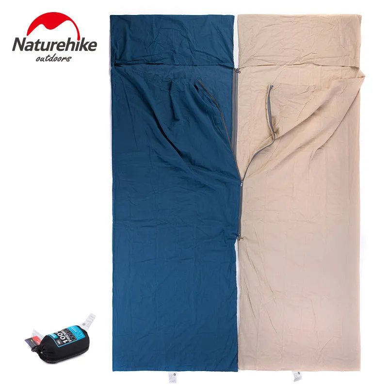 Naturehike Ultralight Splicing Envelope Sleeping Bag Cotton Liner