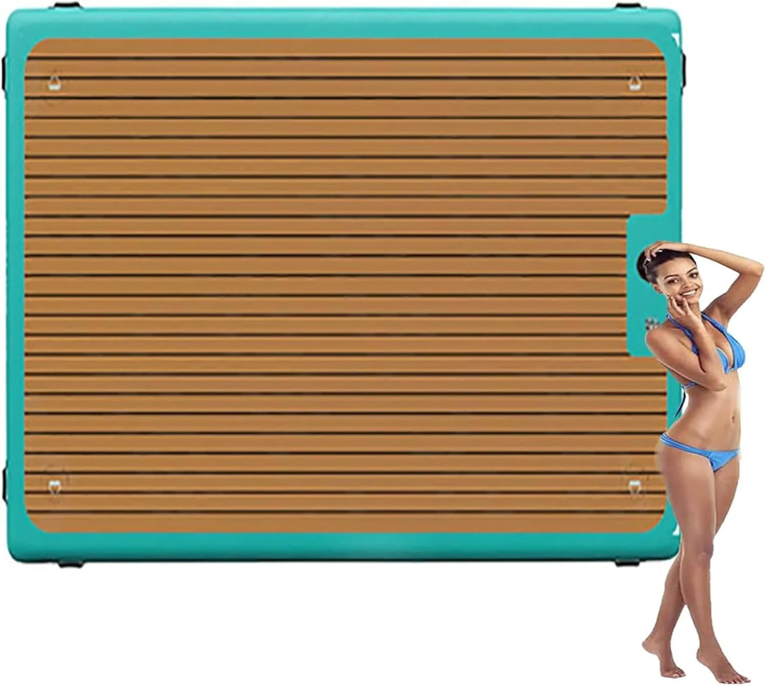 Outdoor Folding Inflatable Floating Raft,Fishing Platform Boat,Sea Swimming Air Bed,Yacht Dock Docking Platform,Water Floating Platform
