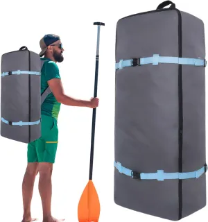 Paddle Board Bag, 44x24x90cm Oxford Cloth Paddle Board Backpack with Handle & Buckle Strap, Waterproof Inflatable Paddleboard Bag for Stand up