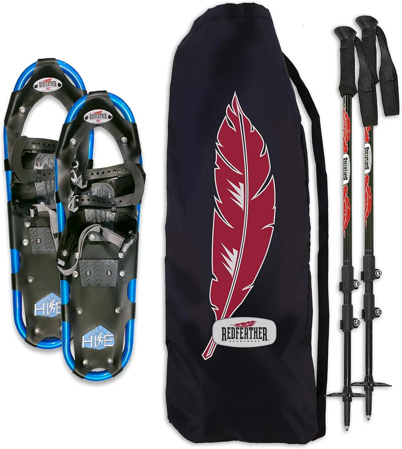Redfeather Snowshoes Women's Hike Kit - 22 inch, Blue Frame - 120410KIT