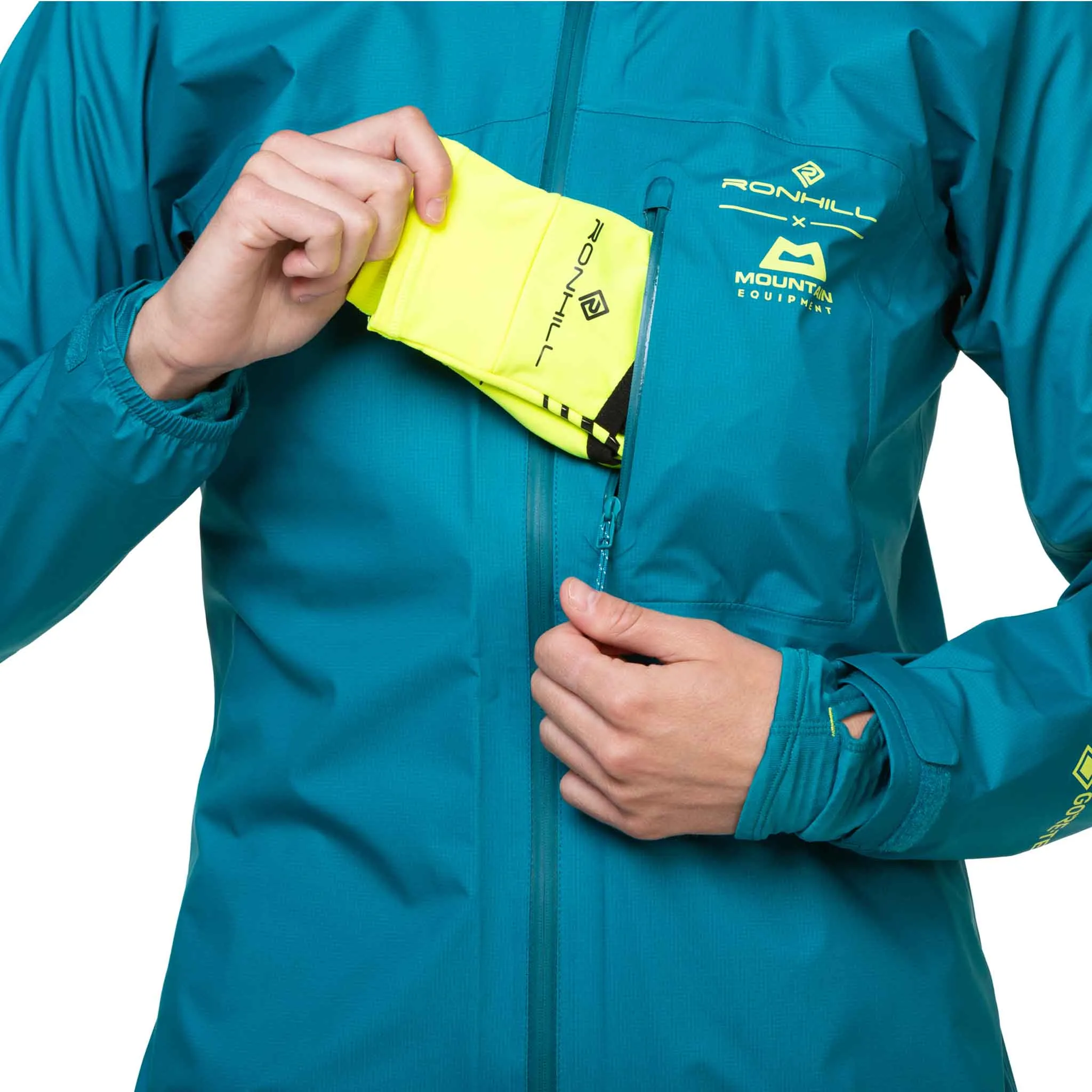 Ronhill | Women's Tech GORE-TEX Mercurial Jacket - Marine/Acid