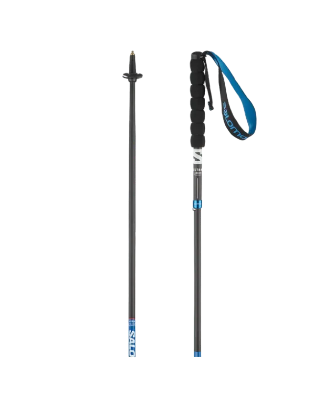 Salomon Unisex Running/Hiking Poles - Ultra Carbon Foldable