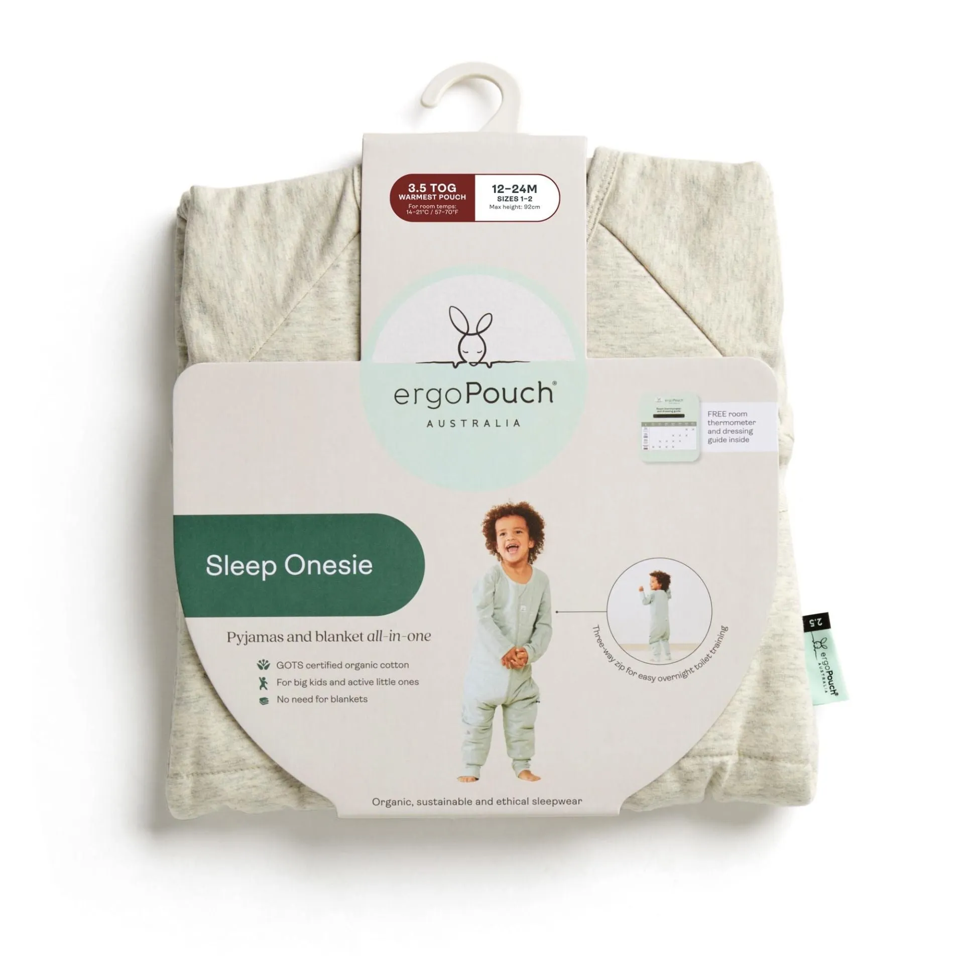Sleep Onesie 3.5 TOG Sage