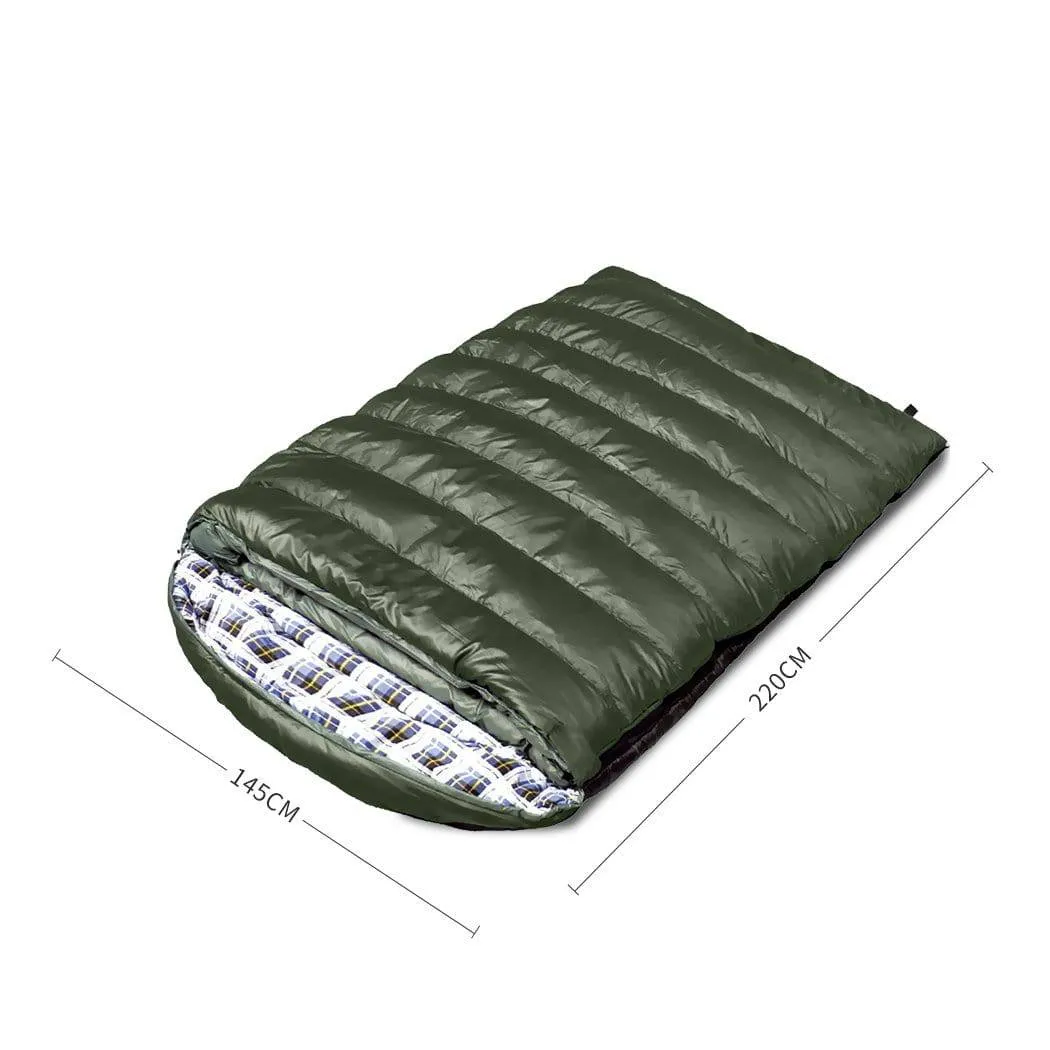 Sleeping Bag Double Bags Outdoor Camping Hiking Thermal -10 deg Tent-Mountview