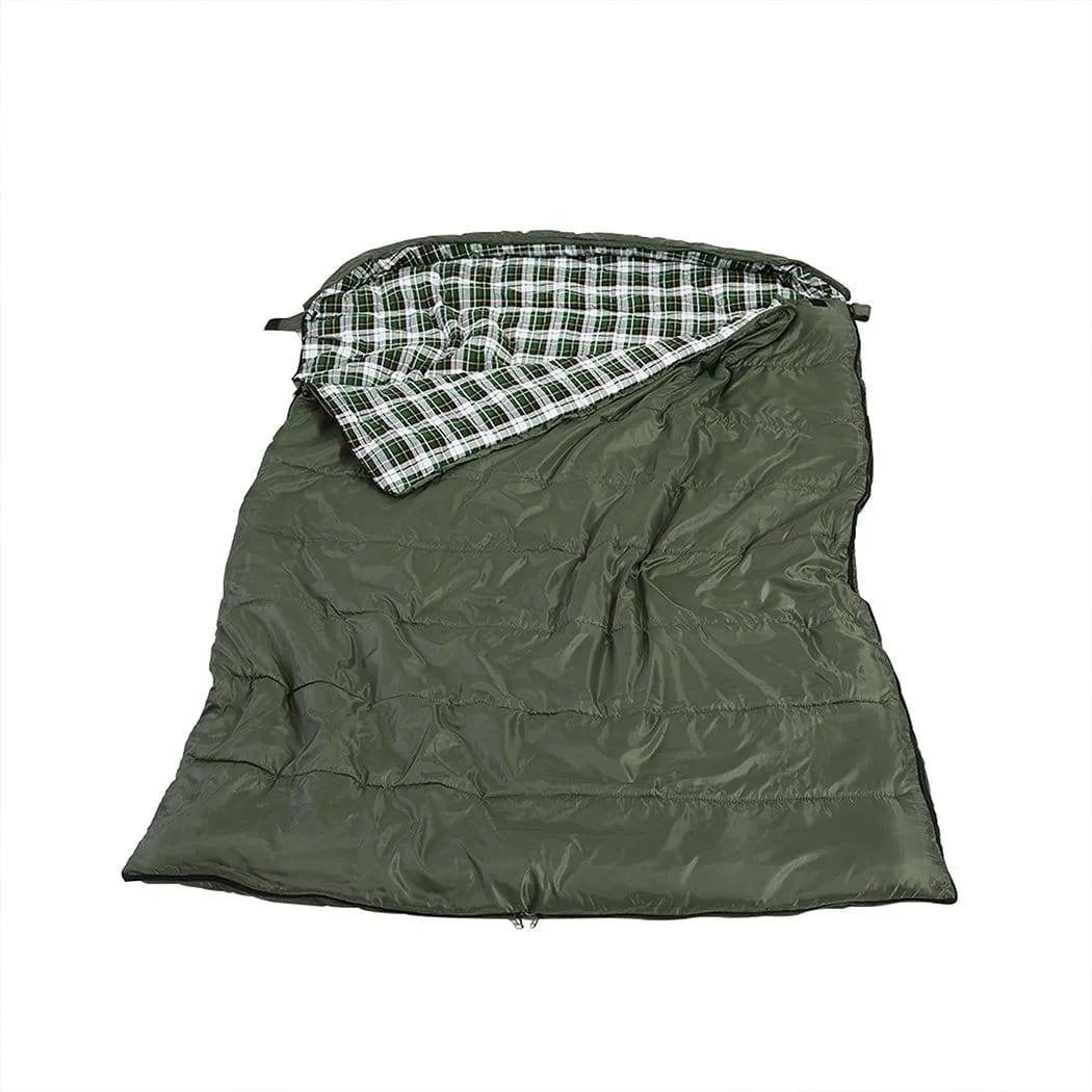Sleeping Bag Double Bags Outdoor Camping Hiking Thermal -10 deg Tent-Mountview