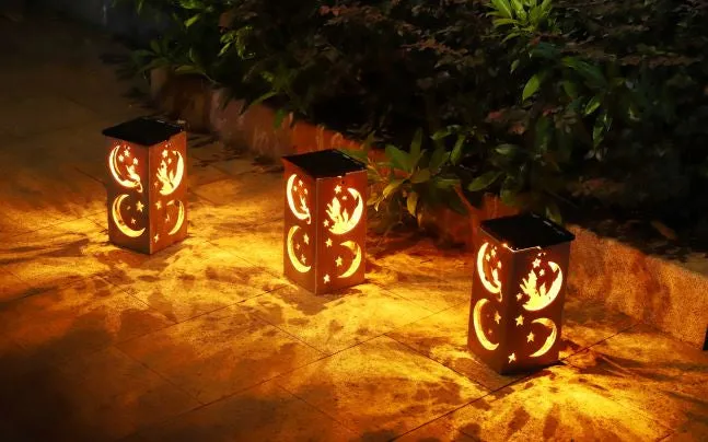Solar Decorative Portable Lantern - Moon & Star