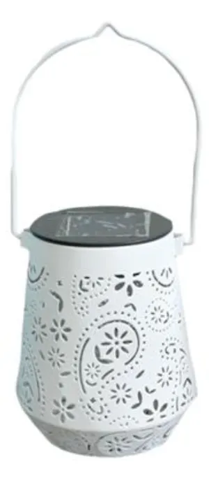 Solar Lantern with Cutout Pattern