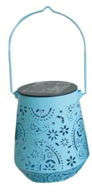 Solar Lantern with Cutout Pattern