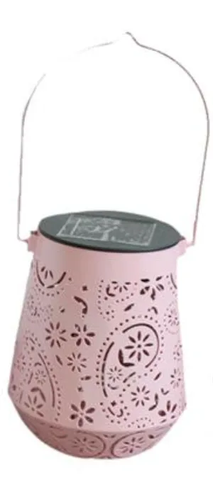 Solar Lantern with Cutout Pattern