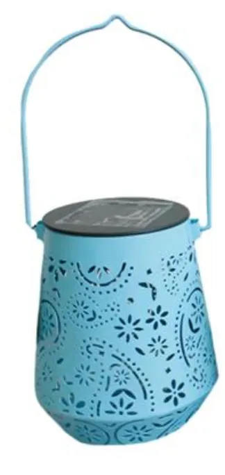 Solar Lantern with Cutout Pattern