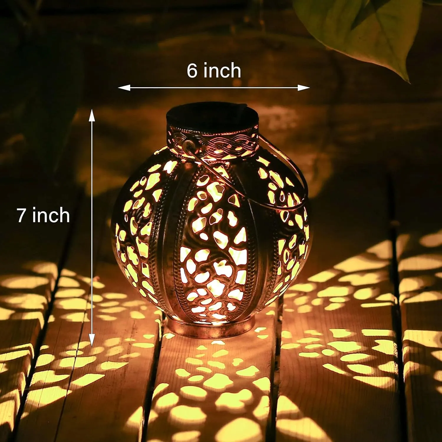 Solar Lanterns Outdoor Waterproof Solar Lights Outdoor Hanging Solar Lanterns 2 Pack for Garden Decor