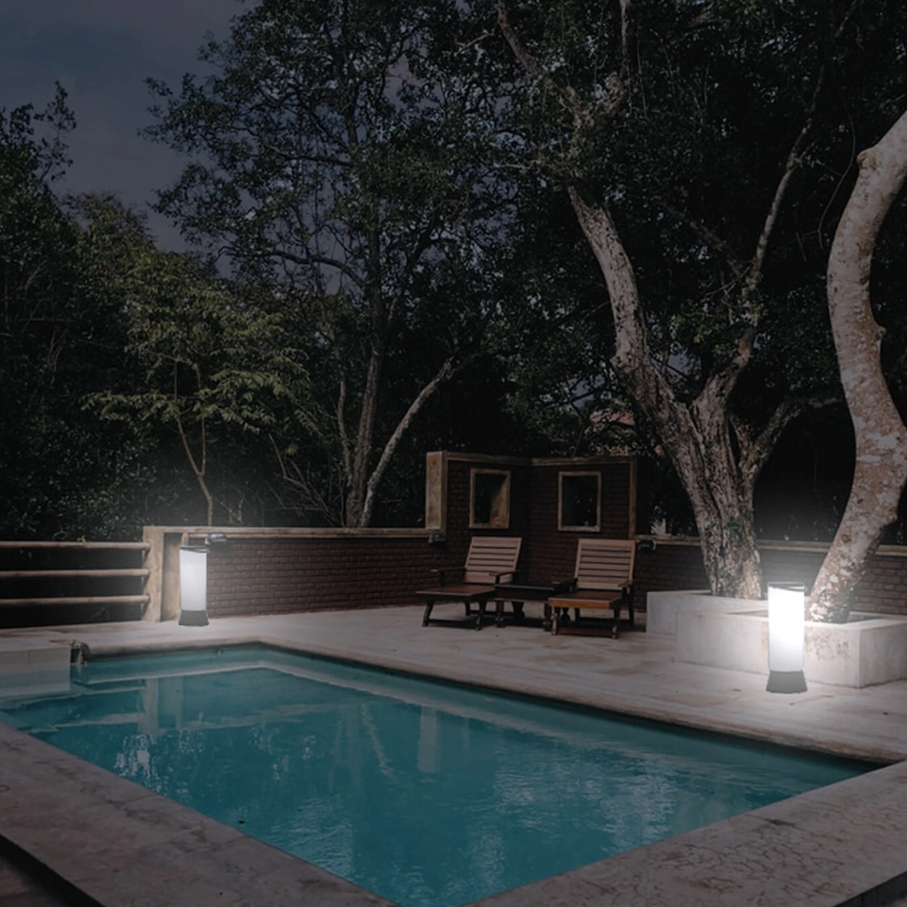 Solar Portable Cylinder Pathway Light (Dual Lighting Modes)