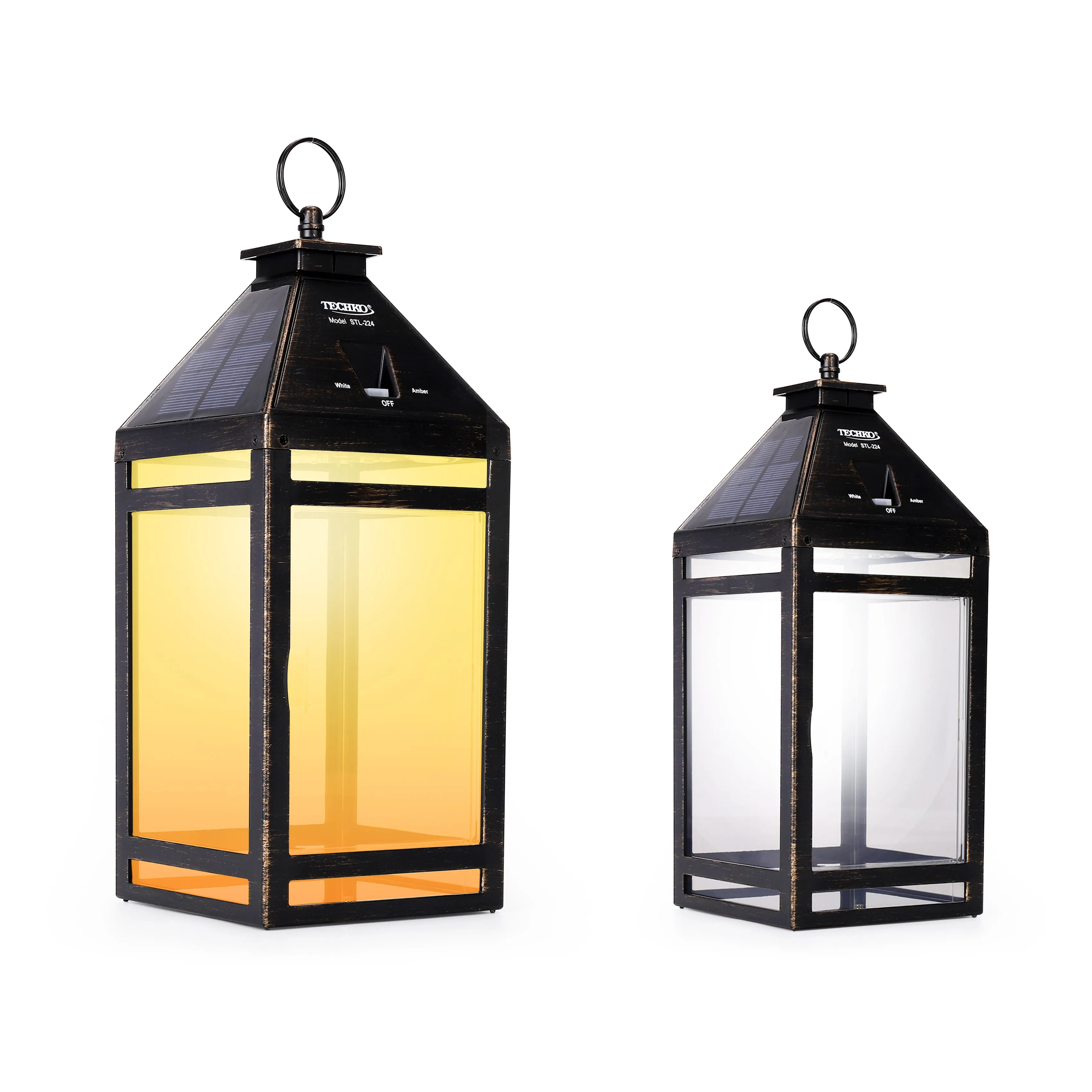 Solar Portable Hanging Lantern (Clear Panel)